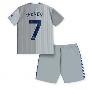 Everton Dwight McNeil #7 Tredjeställ Barn 2023-24 Kortärmad (+ Korta byxor)